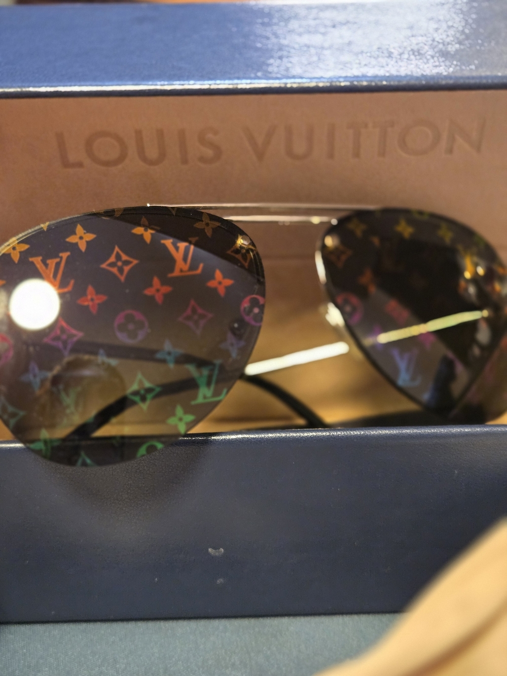 Louis Vuitton Rainbow Monogram Aviator Sunglasses - Multicolor